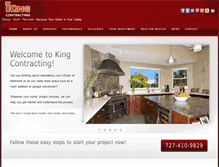 Tablet Screenshot of dougkingcontracting.com